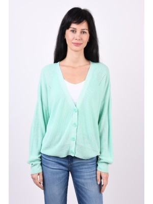 Cardigan Dama Vero Moda Curve Vmtulex Short V-Neck Brook Green